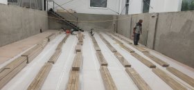 室内篮球馆木地板铺设步骤